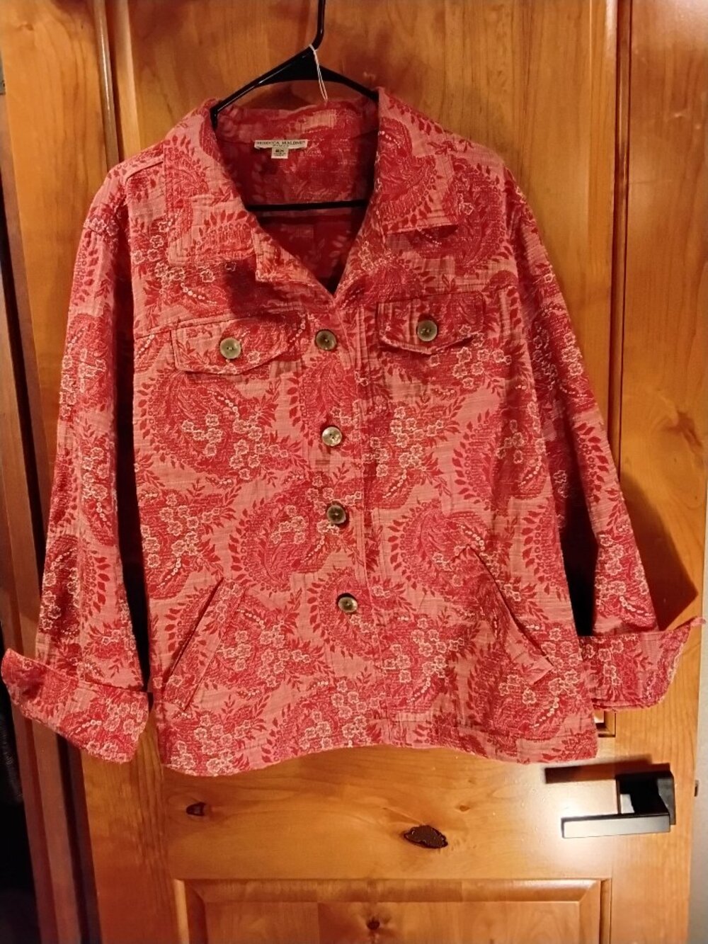 Rebecca Malone Women's Textile Jacket Size 2XL #560